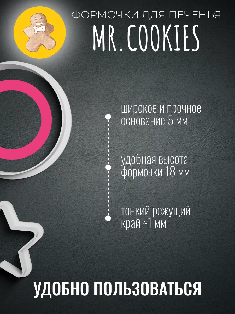 Набор формочек для печенья Игра в кальмара — фото 4